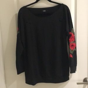 Trendy black sweatshirt